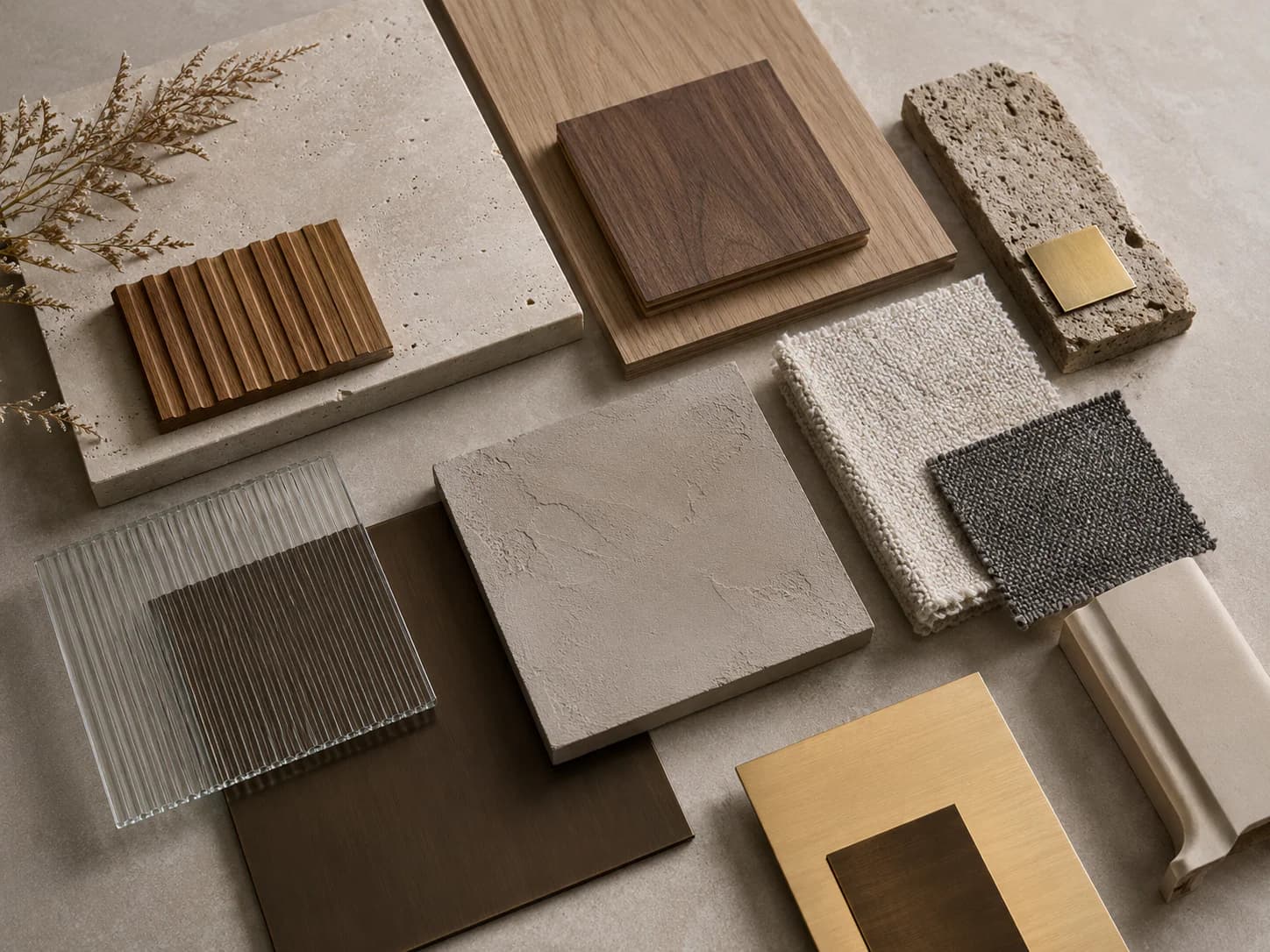 Complete architectural material composition
