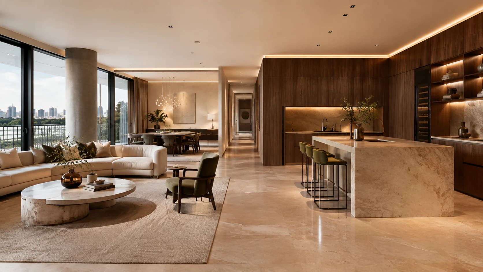 Luxury residential complete-space design study